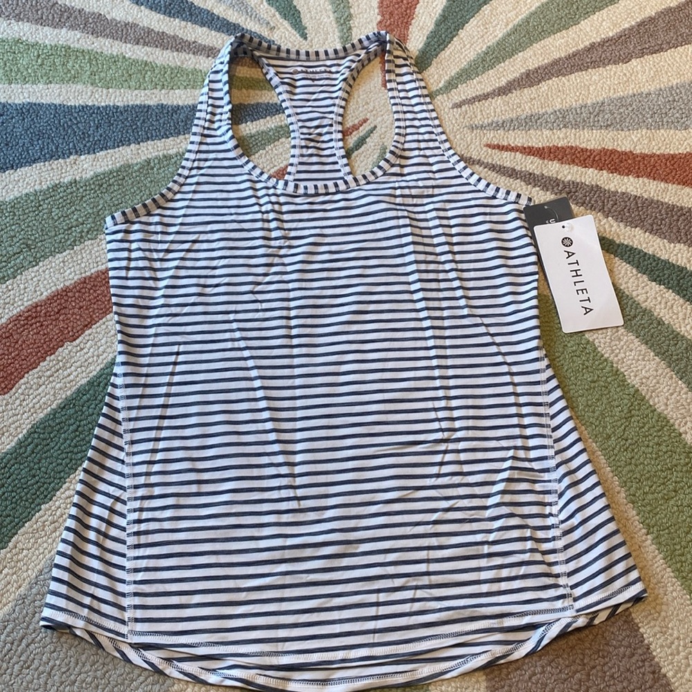 Athleta Heather Stripe Chi Tank - Picture 2 of 5